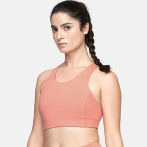 Outdoor Voices Key Bra in Terracotta